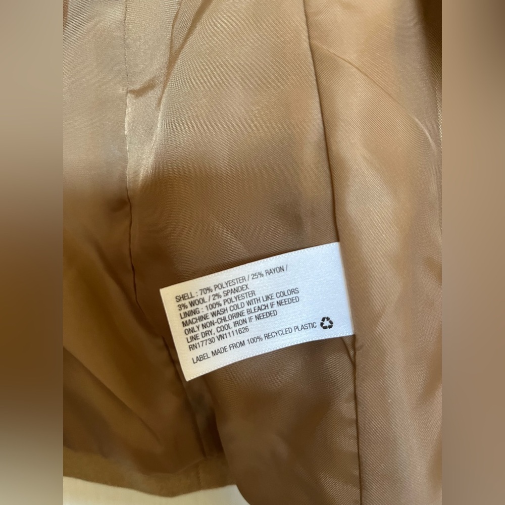 Merona Women's Classic Brown Blazer - Picture 5 of 7